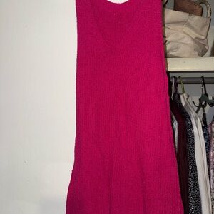 Vibrant Pink Sleeveless Dress